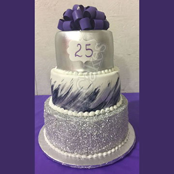 25th Anniversary Cake 01