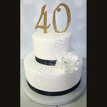 40th Anniversary Cake 02