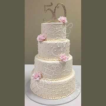 50th Anniversary Cake 01