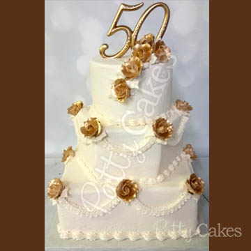 50th Anniversary Cake 02