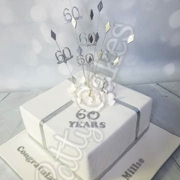 60th Anniversary Cake 01