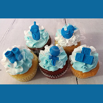 Decorated Cupcakes, Baby Shower Cupcakes 02
