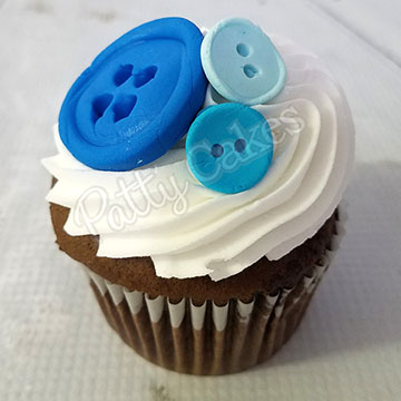 Decorated Cupcakes, Button Cupcakes 01