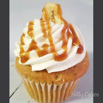 Decorated Cupcakes, Bananas Foster Cupcakes 1007