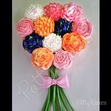 Decorated Cupcakes, Flower Cupcakes 02