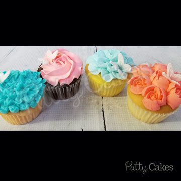 Decorated Cupcakes, Flower Cupcakes 03