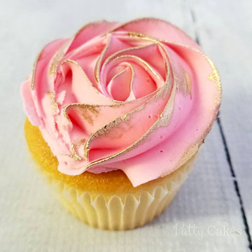 Decorated Cupcakes, Rosette Cupcakes 02